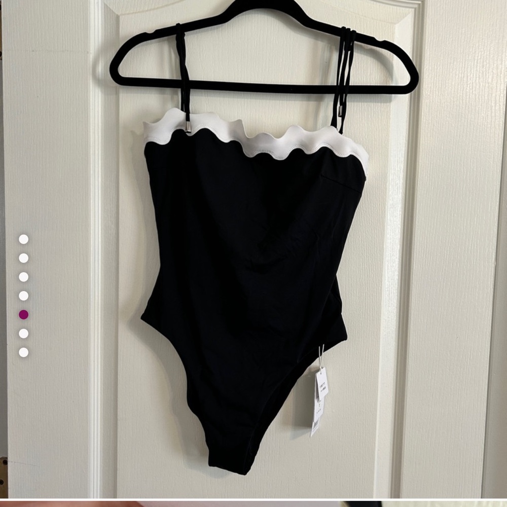 Anthropologie Seafolly Ric Rac One-Piece Swimsuit Sz US 6
